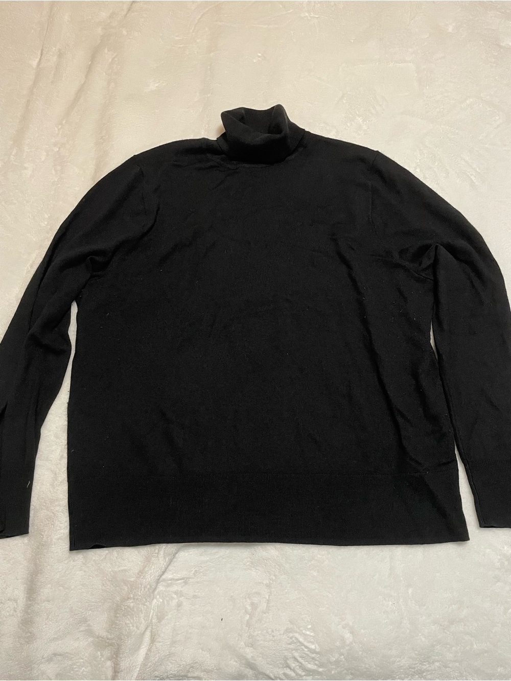 J. CREW BLACK TURTLENECK SWEATER